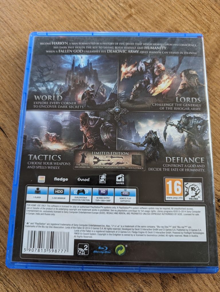 Lords of the fallen ps4