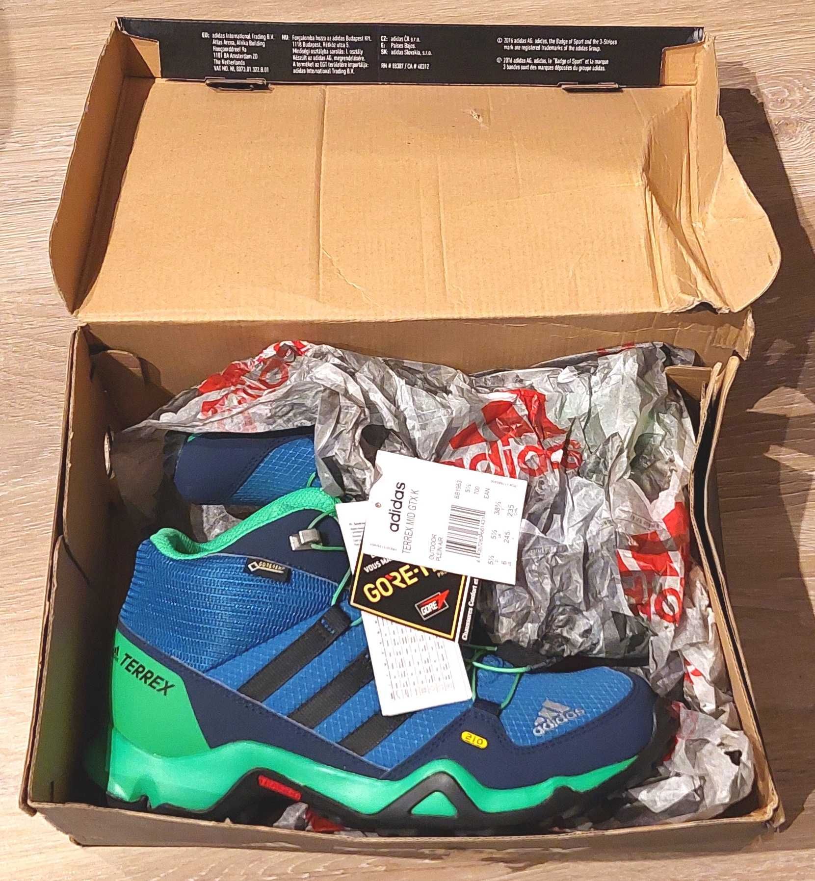 Buty Adidas Terrex Swift Mid Junior Gore-tex r38 i 2/3