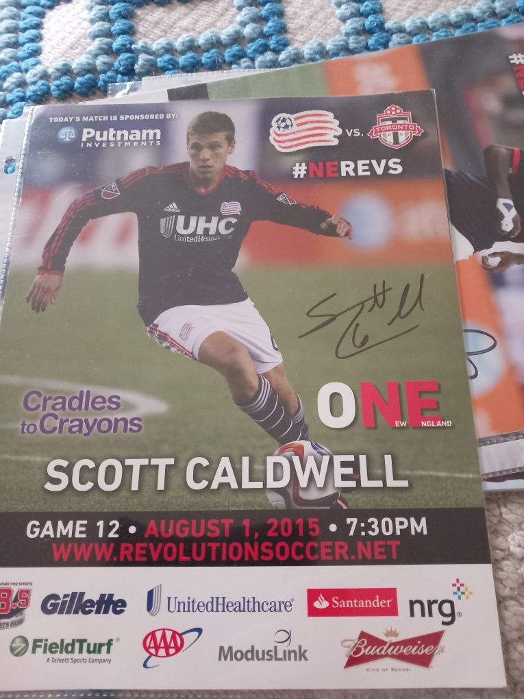 New England revolution autografos