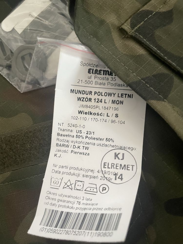 mundur polowy wz 124L/mon