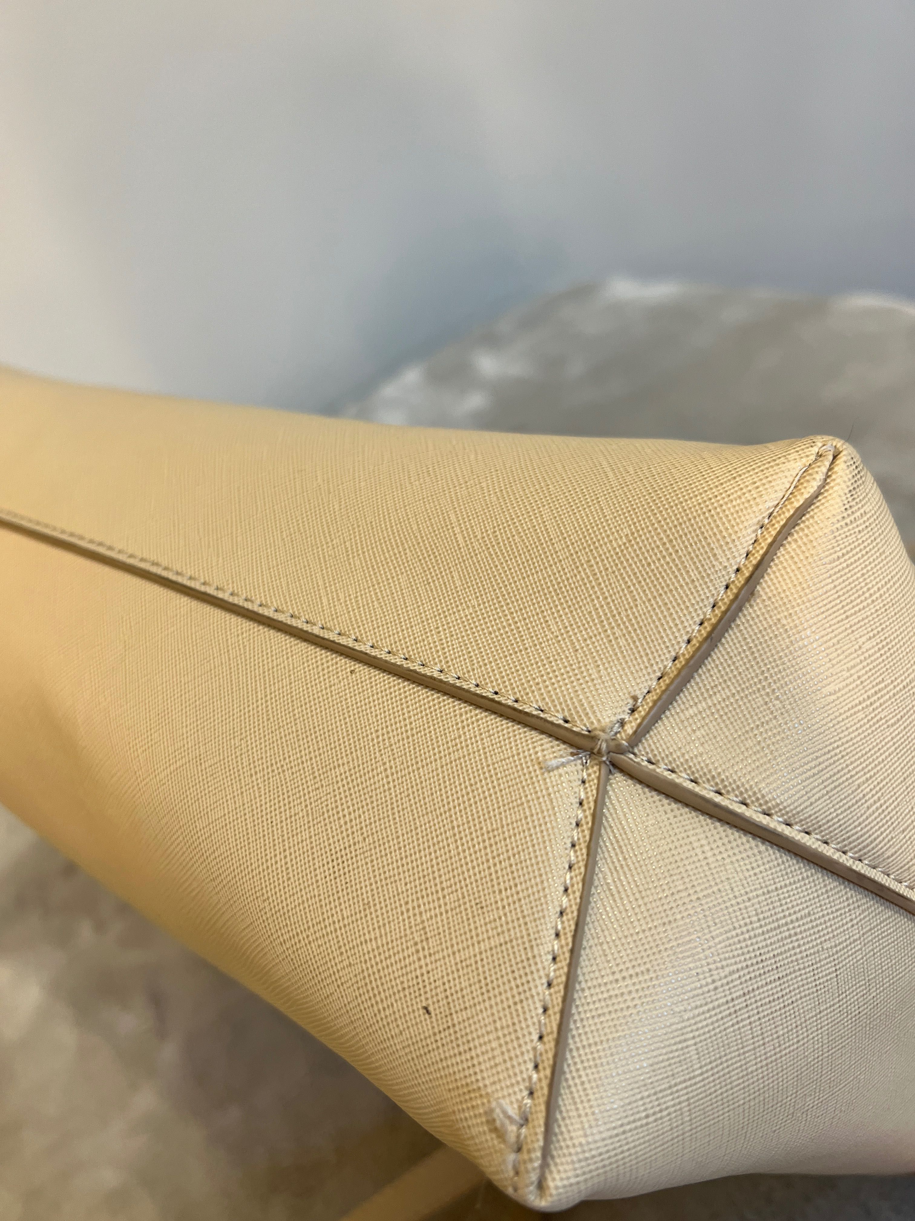 Torba / torebka shopper beżowa / kremowa