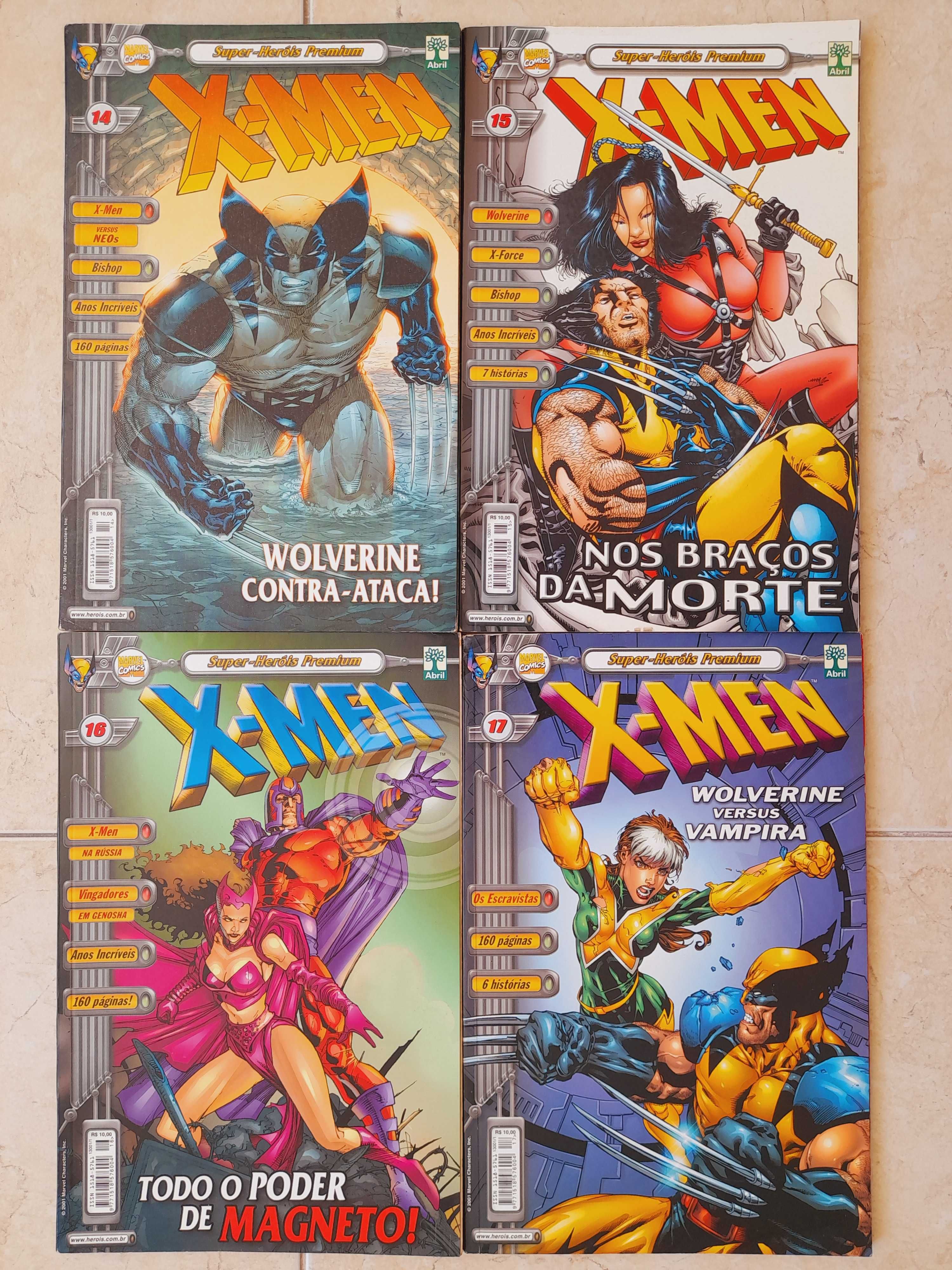 X-Men (Super-Heróis Premium) 1 a 17 (Coleção Abril Completa)