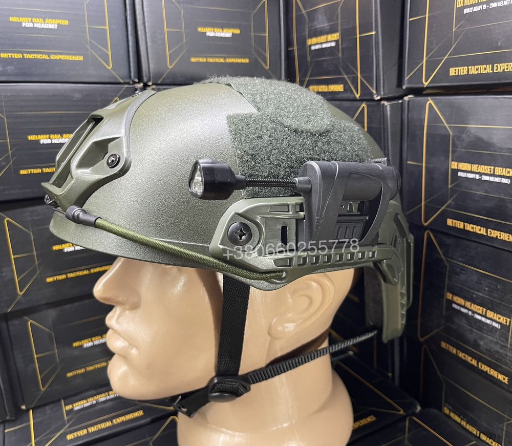 Тактический фонарик на шлем Mpls4 тактичний ліхтарик на шолом