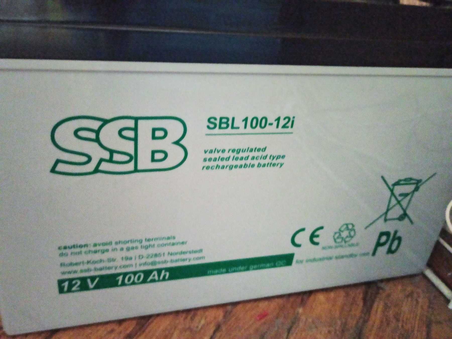 Гелевий акумулятор SSB SBL100-12i 12V 100Ah