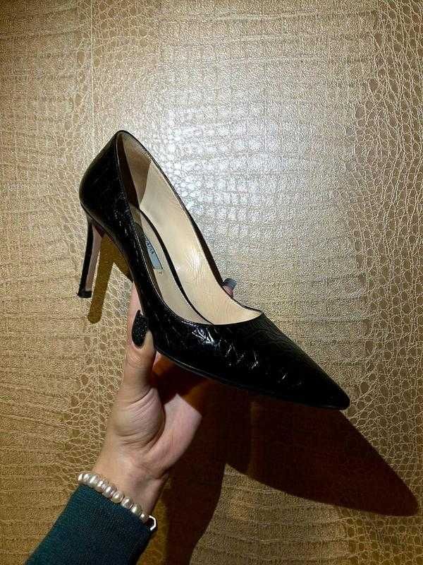 оригінальні вінтажні туфлі лодочки Prada