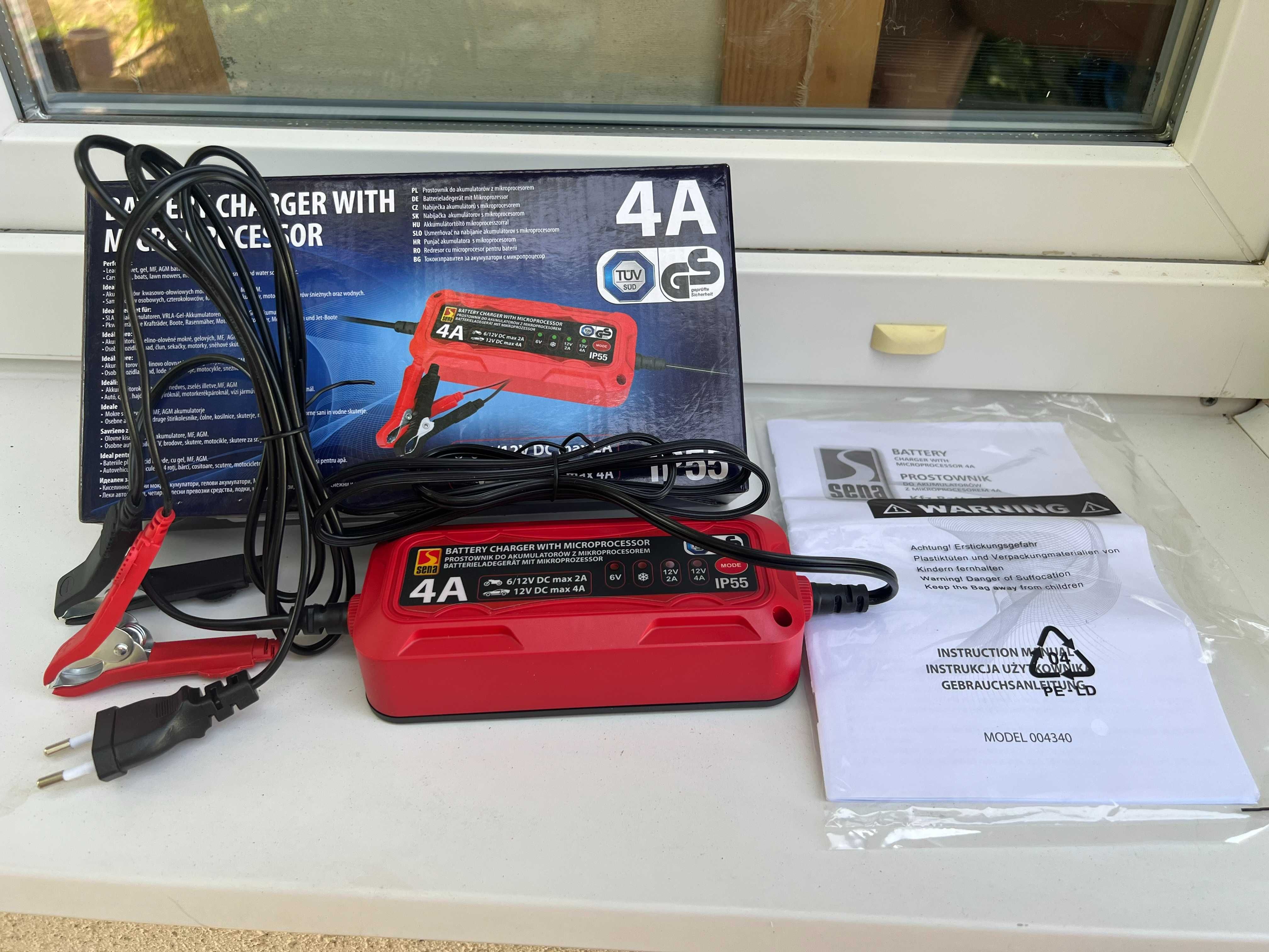 Зарядное устройство для аккумулятора 6V 12V 4A Sena 004340
