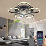 Wentylator sufitowy z oświetleniem, lampa 65 W