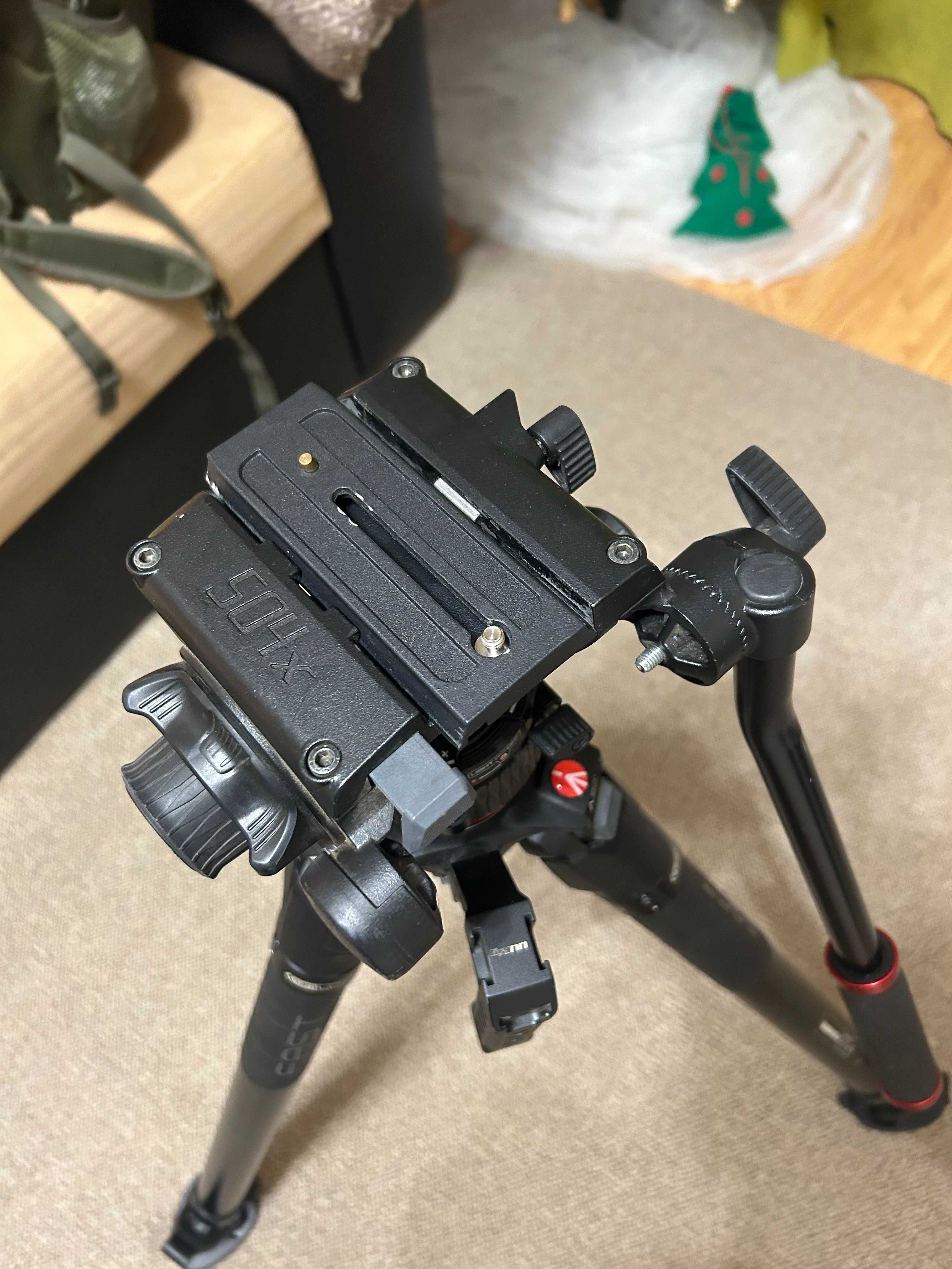 Штатив Manfrotto 504X & CF Fast Sing Leg Tripod (MVK504XSNGFC)
