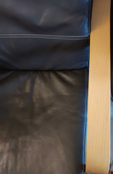 Cadeira Poang IKEA pele castanho