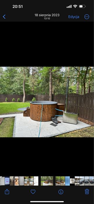 Balia ogrodowa - hottube - jackuzzi - beczka