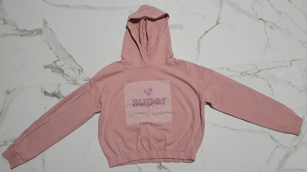 Bluza top 146 cm - 152 cm pudrowy róż