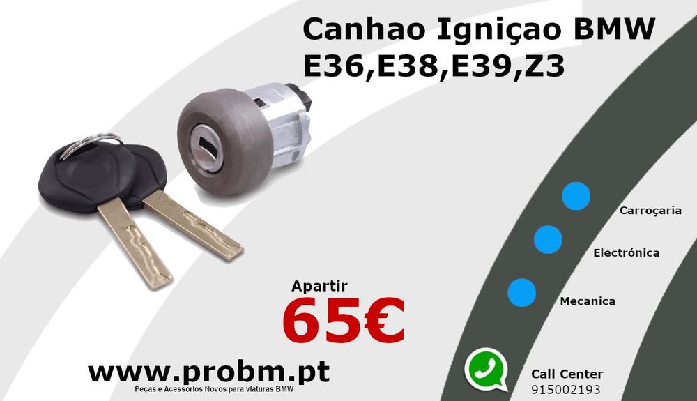 Canhao Ignição NOVO p/BMW E36,E39,E38,Z3
