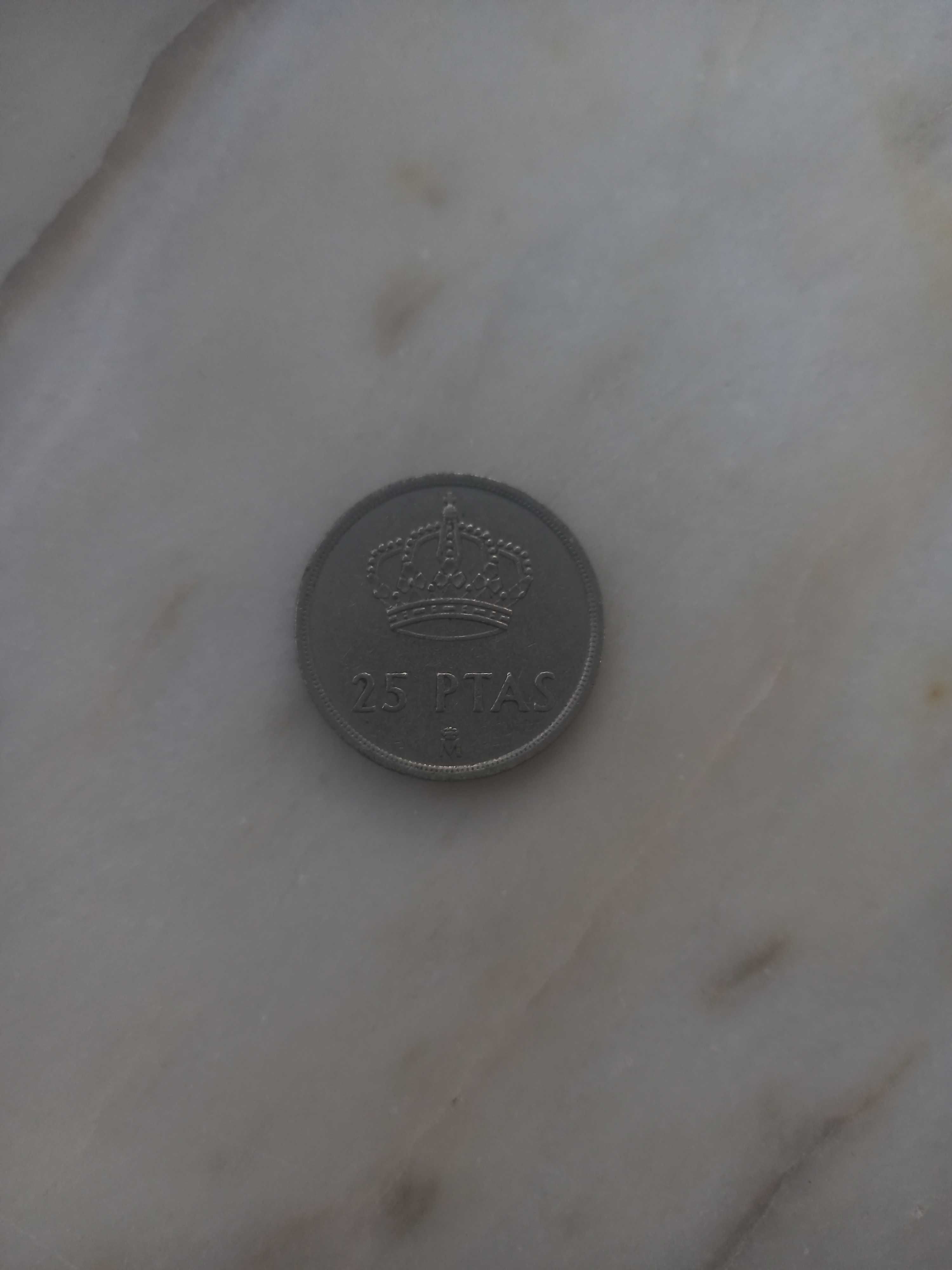 Moeda de 25 pesetas, ano 1975