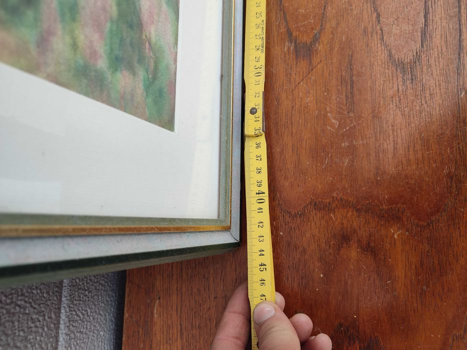 Obraz Akwarela - ręcznie malowana - podpis Autora - Ciekawa -