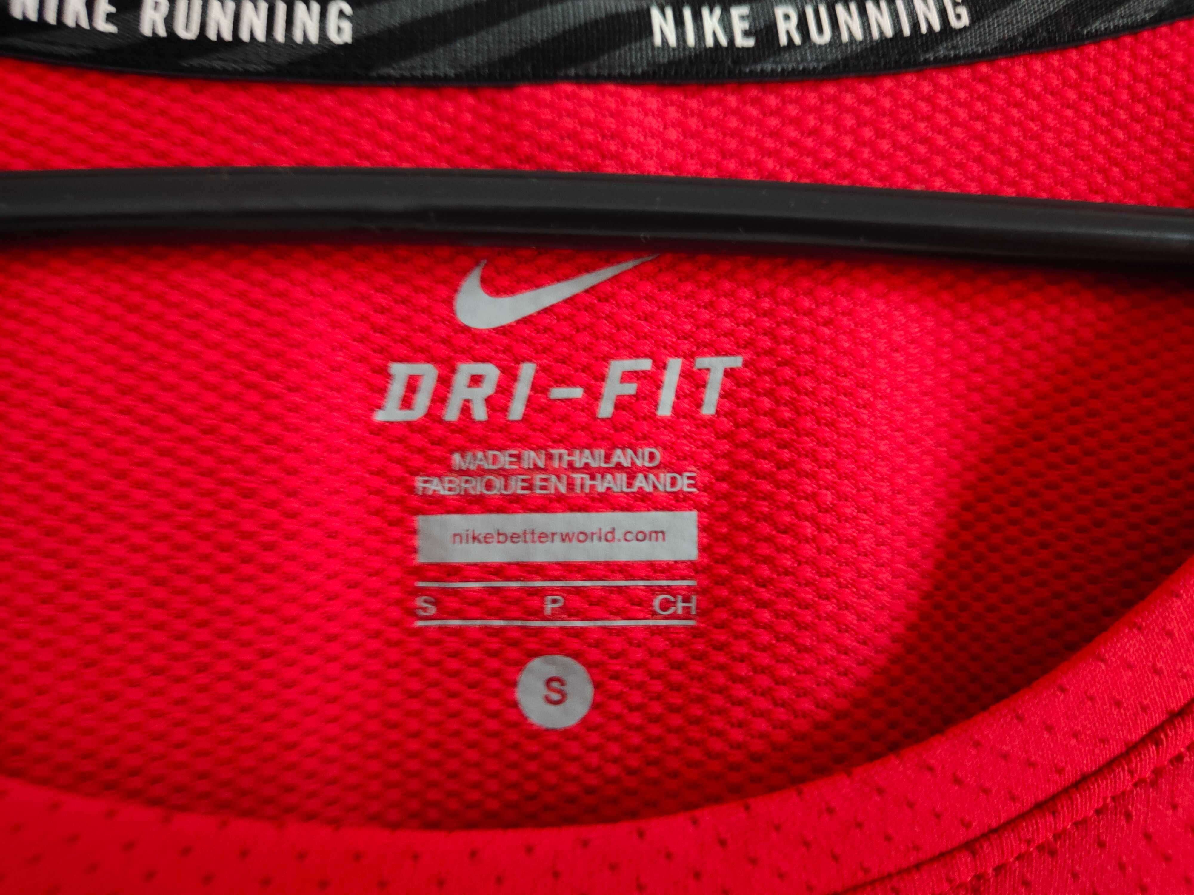 Nike Running Dri-Fit pomarańczowa bluzka sportowa