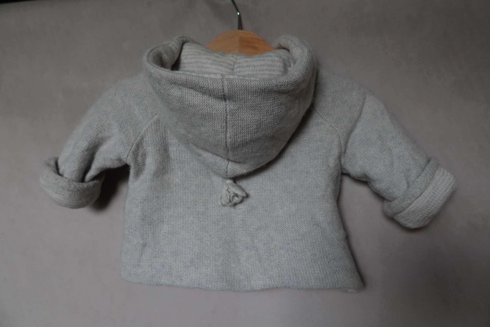 Sweterek 68 bluza kurtka ciepła Australia wełna kaszmir szara