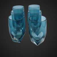 Dekoracyjne niebieski szklanki  6 szt  b41/041005