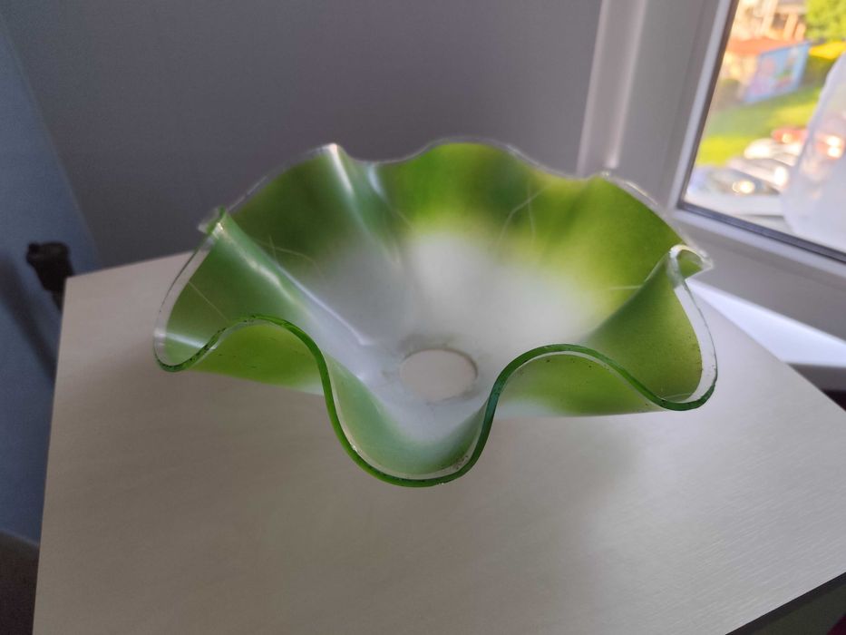 Szklany klosz vintage PRL