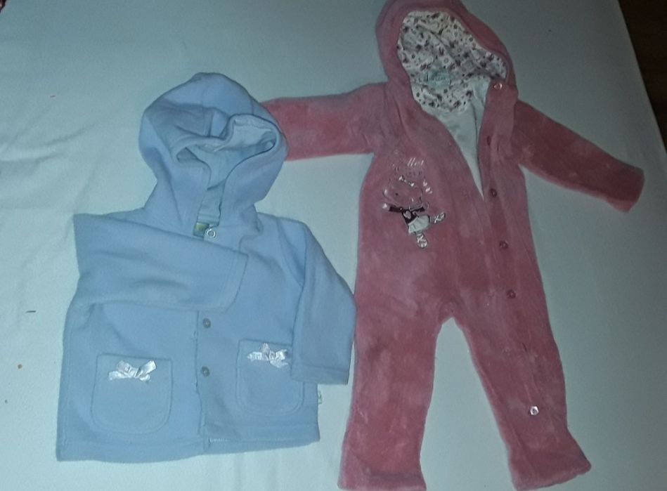 Zestaw ubranek 22 sztuki dla dziewczynki rozm 74 i 80