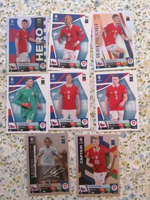 Karty piłkarskie Match Attax 2024 Euro Słowacja, Czechy