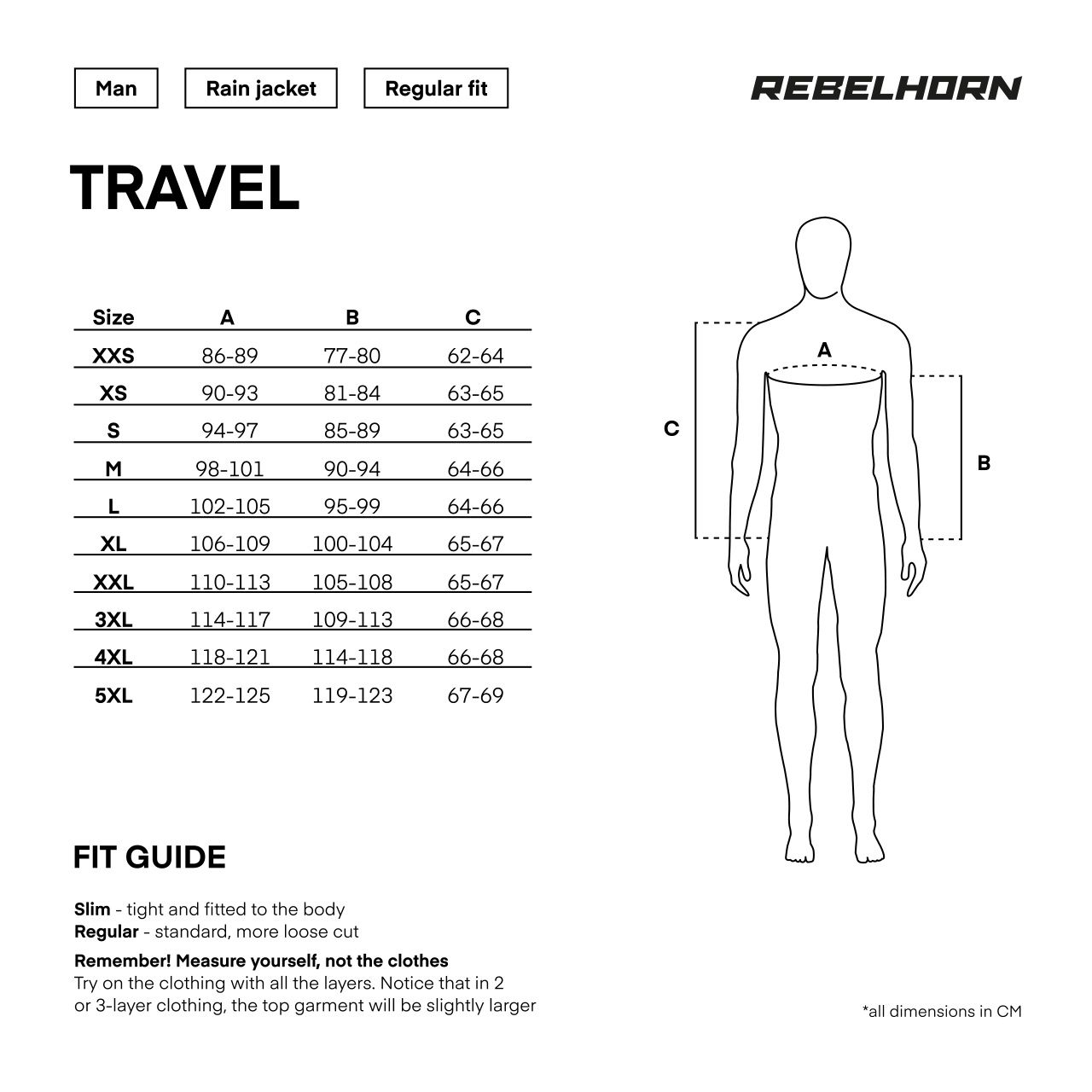Kombinezon przeciwdeszczowy RebelhornT Travel XL