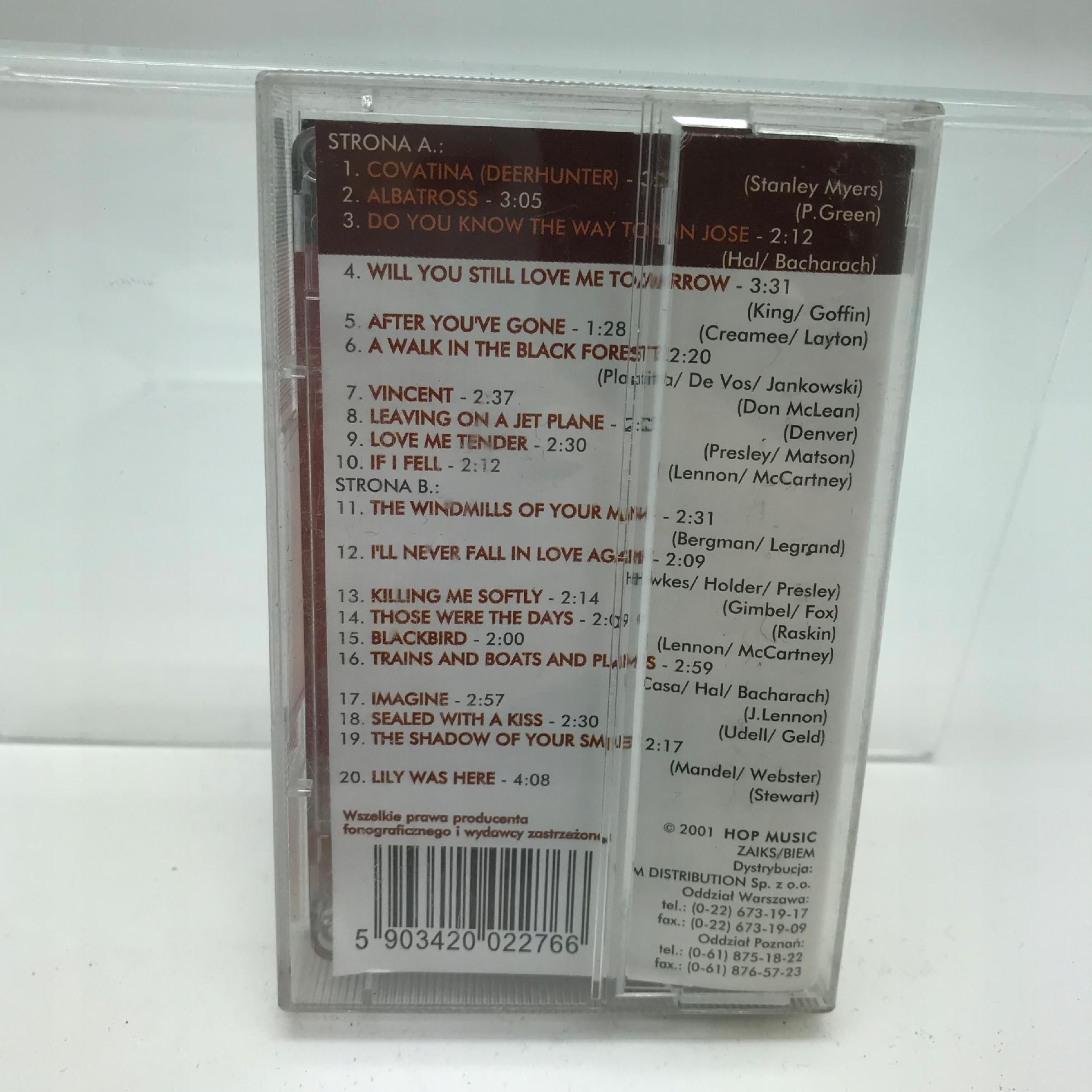 kaseta - various - światowe przeboje na gitarę 2001 składanka