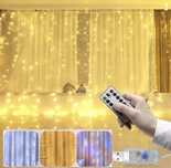 Гирлянда usb штора  Роса 3x3 м 300 LED USB Теплый, холодный и цветной