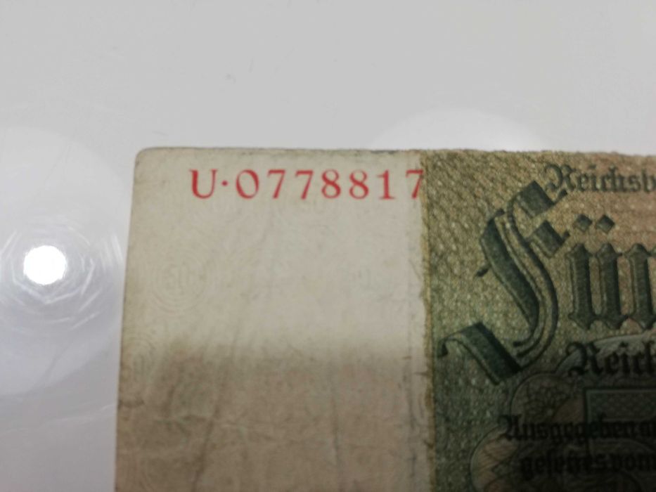 Sprzedam stary niemiecki banknot 50 marek seria U