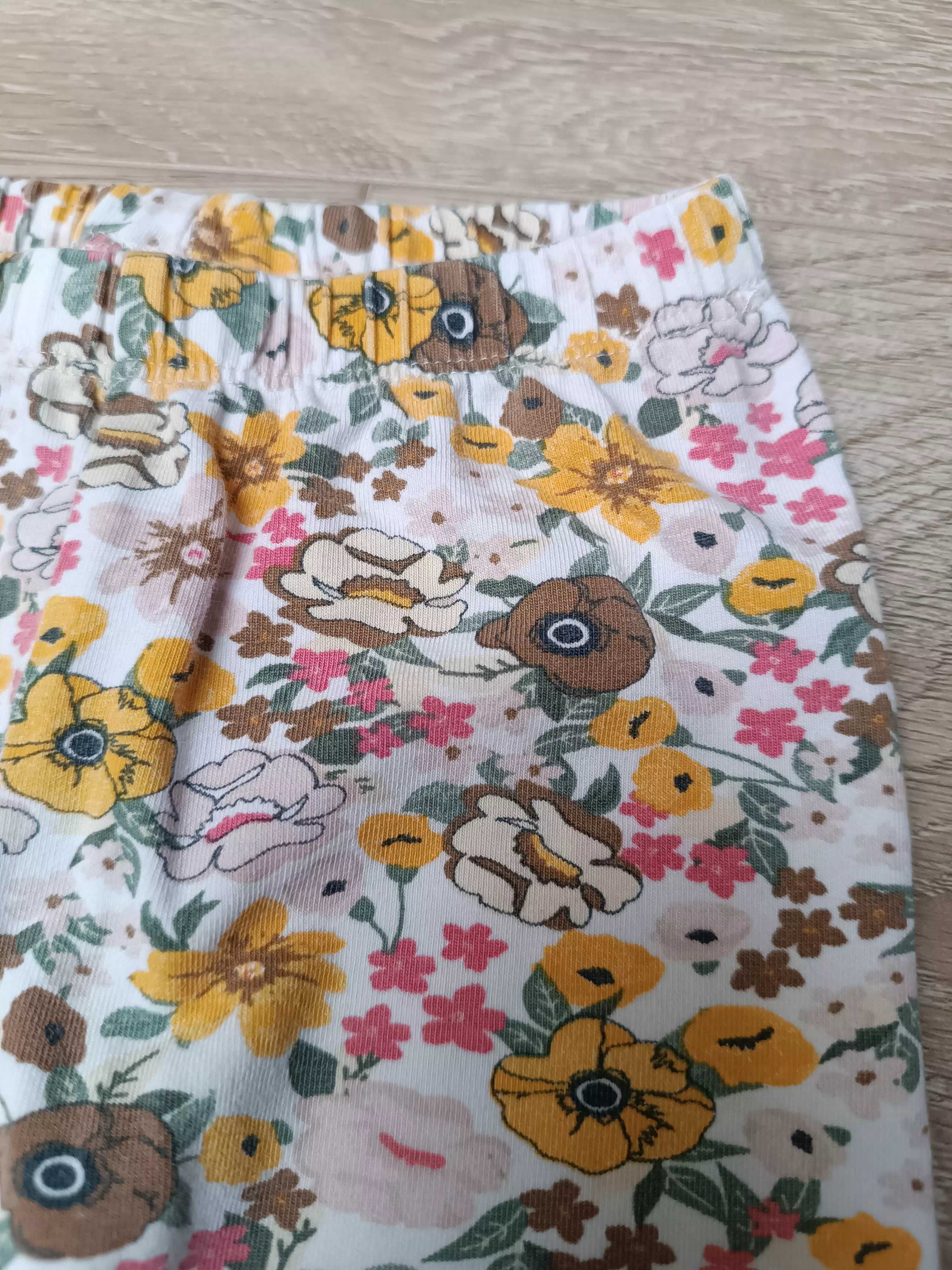 Spodenki spodnie legginsy kwiaty wiewiórki x2 'Tu' 'Minymo' 74
