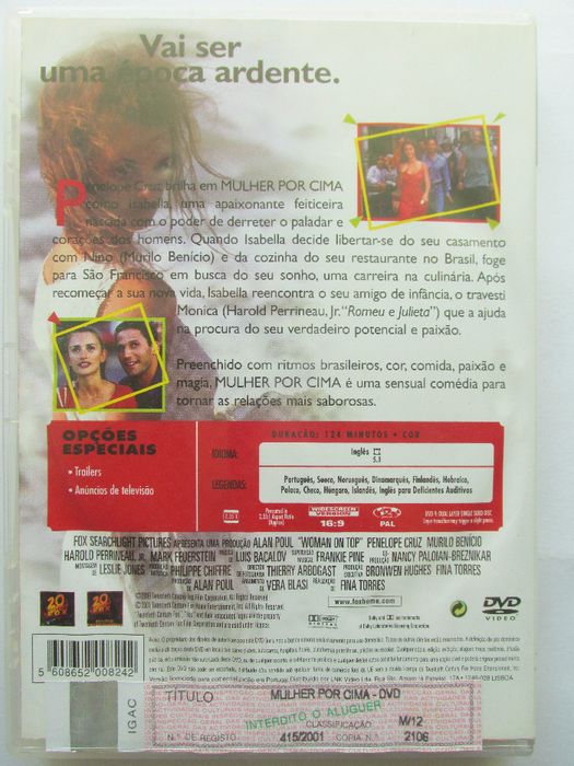 DVD - Mulher por cima, com Penélope Cruz