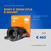 Lens Sony 35 1.8 FE