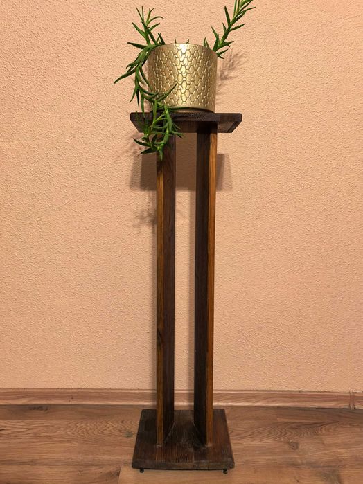 Stojak drewniany kwietnik stojący