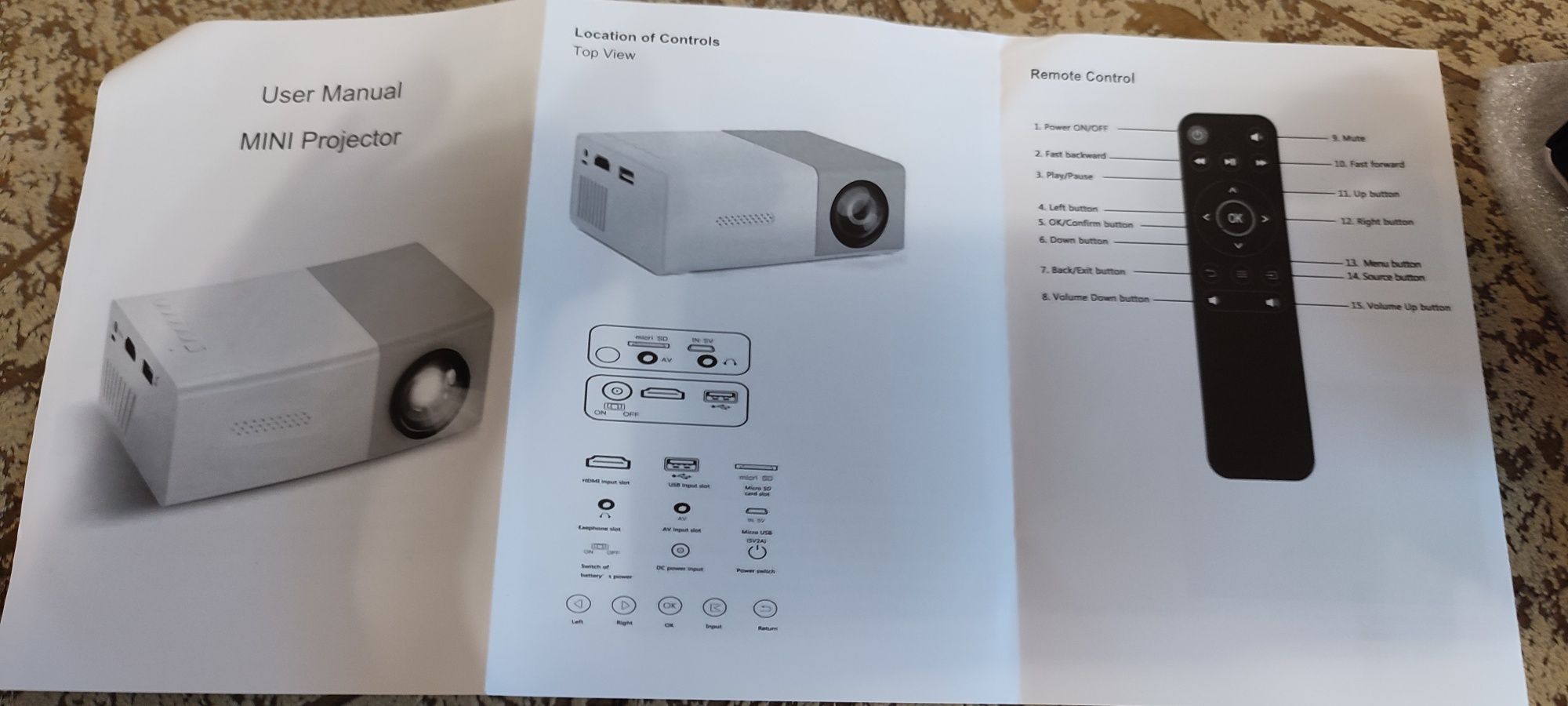 Мини проэктор. LED Projector.
