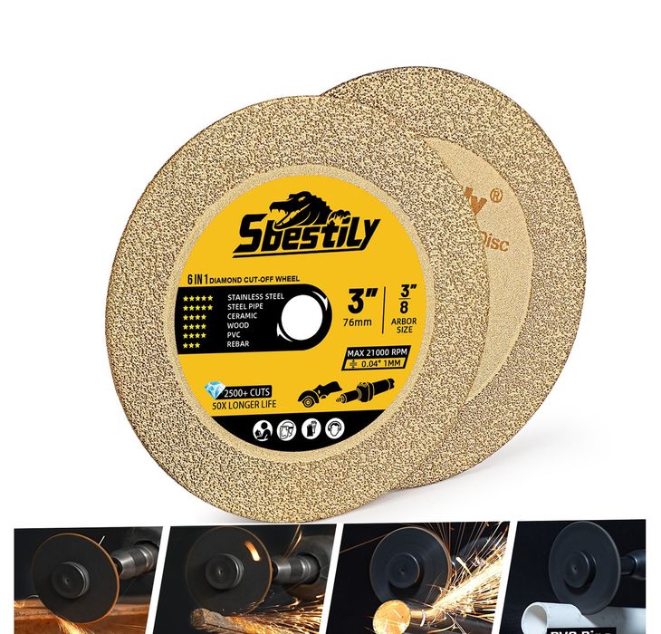 Диск алмазный 76 мм металл, стекло, керамика