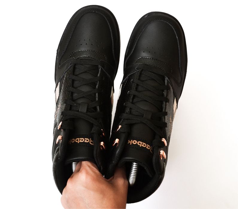 Брендові оригінальні чорні шкіряні черевики снікерси REEBOK 41 (27 см)