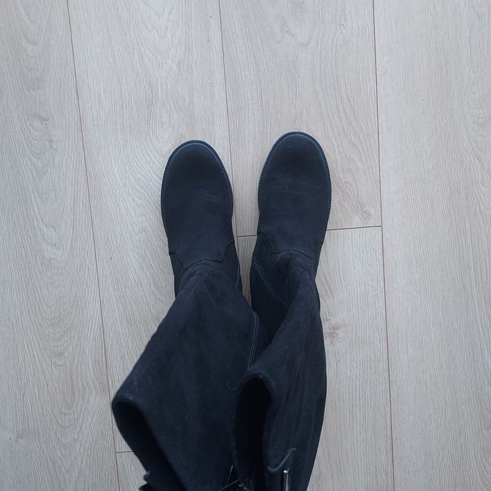 Kozaki kozaczki buty zimowe długie 38 czarne