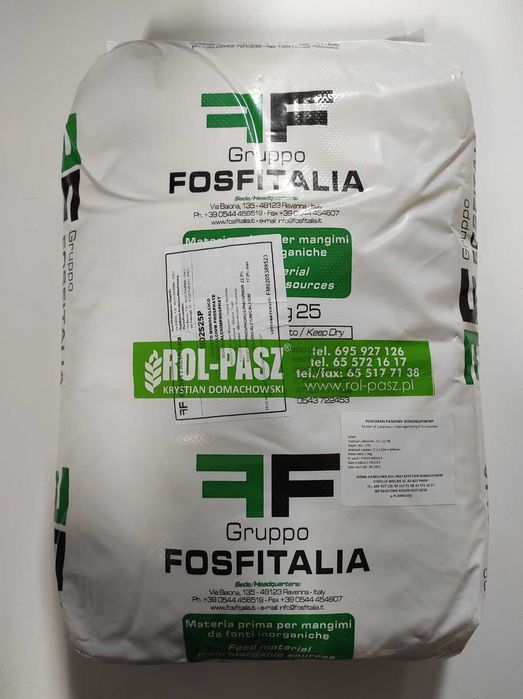 Fosforan jednowapniowy monowapniowy paszowy 25kg