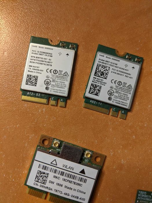 Wi Fi модулі для ноутбука. LTE модулі Intel 8260/8265, QCNFA344A