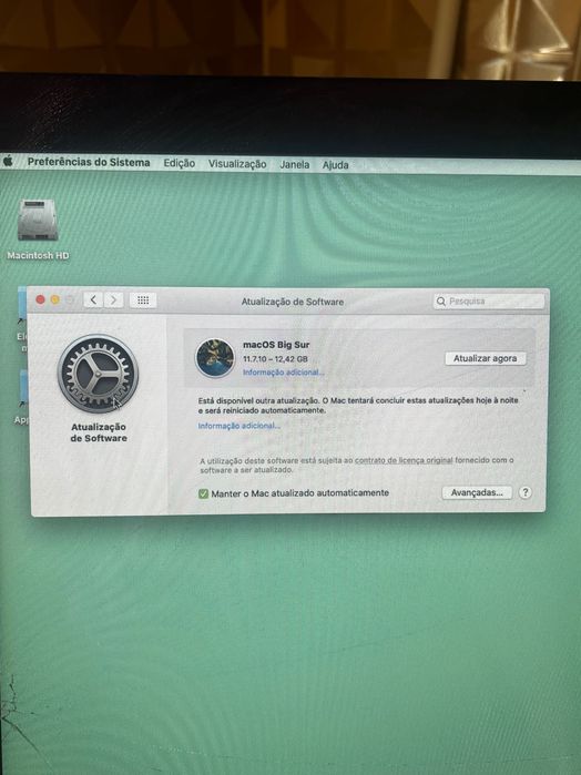 Monitor iMac macOS Big Sur 11.7.10 - 12,42 GB