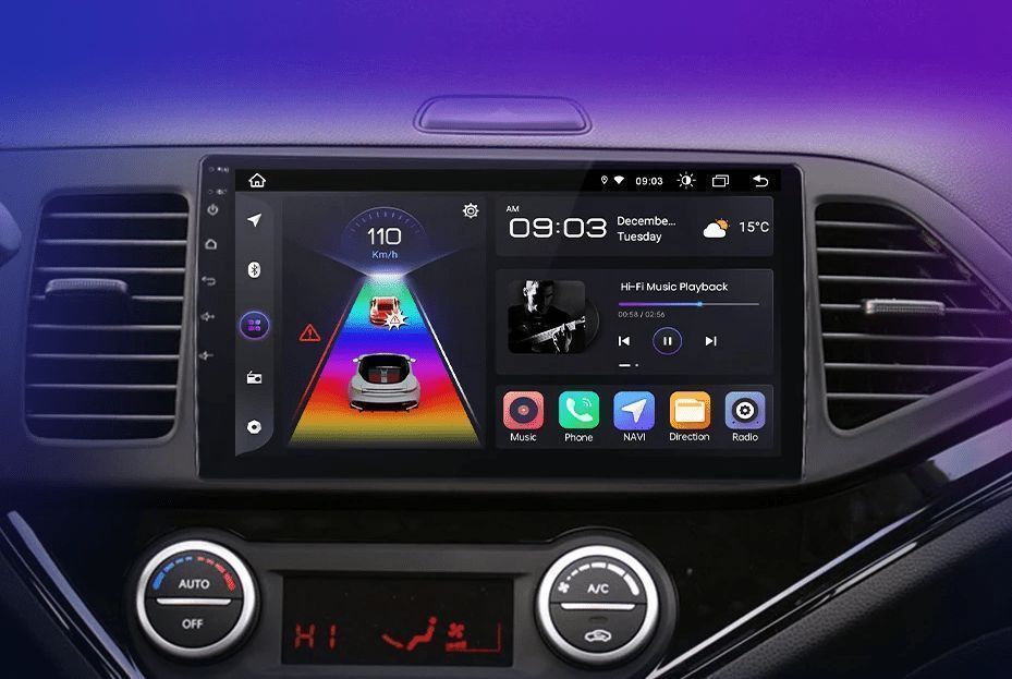 Radio Android V2 Plus do KIA Morning i Picanto 2011 - 2016, 8GB-256GB