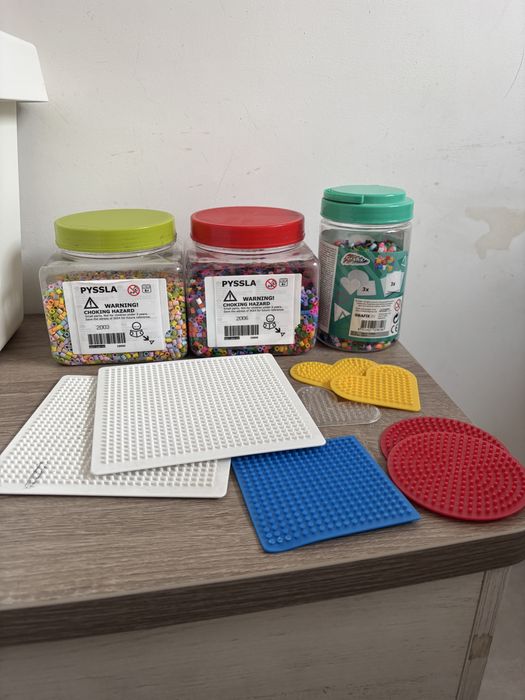 Duży zestaw koralików do prasowania