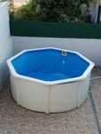 Piscina com motor, filtro e escada