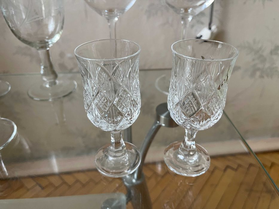 Хрустальные бокалы, рюмки, салатники СССР.