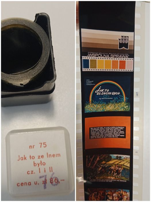 M. Konopnica Jak to ze lnem było klisza do projektora bajka na kliszy