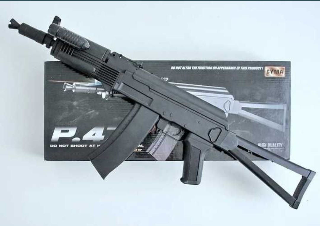 Игрушечный автомат cyma АКs 74u , ak105  автомат Калашникова детский