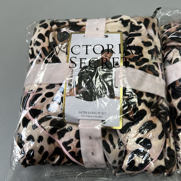 Victoria Secret Satin Leopard оригинал новая пижама сатин леопардовая