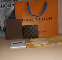 Louis Vuitton portmonetka portfel męski skóra prezent  89-21