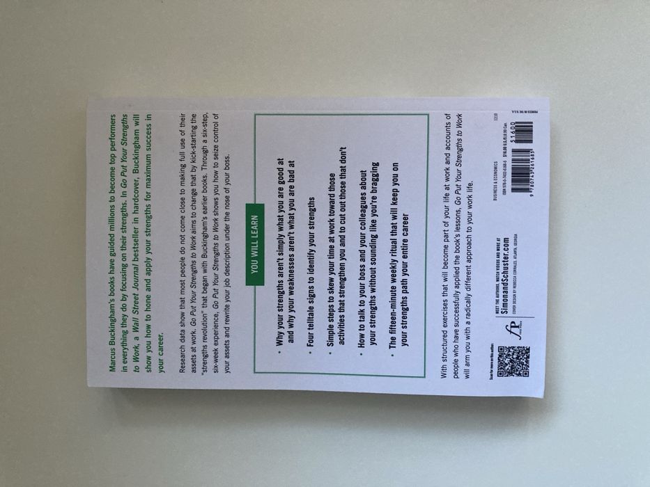 Go Put Your Strengths to Work Marcus Buckingham książka po angielsku