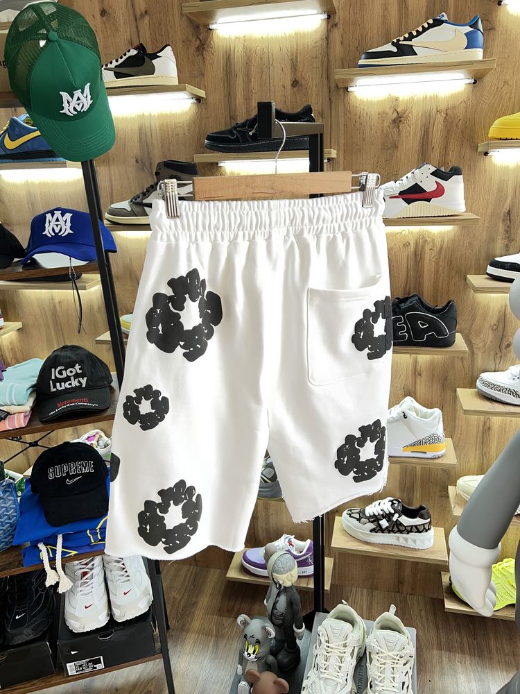 Шорти Denim Tears Ss25 White/Black Logo