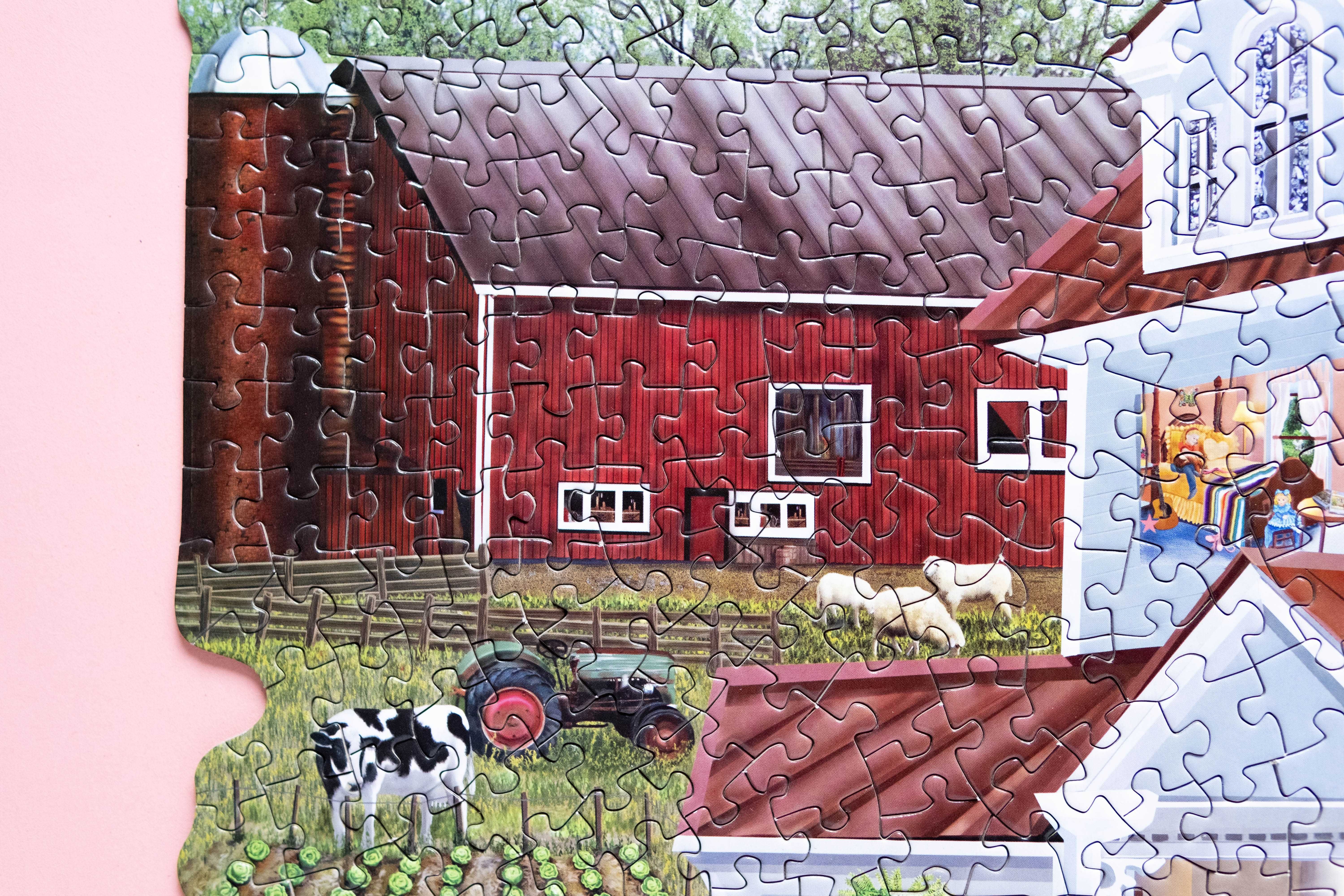 Puzzle konturowe Bits & Pieces Granny's Farm 750 el kompletne